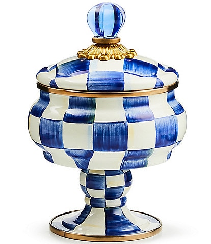 MacKenzie-Childs Check Enamel Curiosity Pot