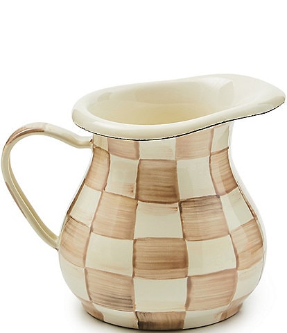 MacKenzie-Childs Check Enamel Little Creamer