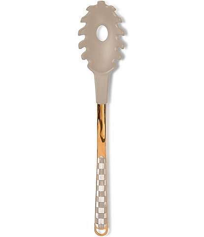 MacKenzie-Childs Mocha Check® Pasta Spoon