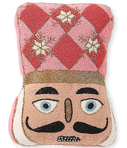 MacKenzie-Childs Nutcracker Shaped Throw Pillow