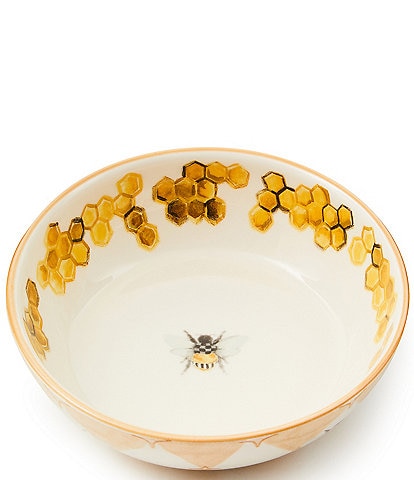 MacKenzie-Childs Queen Bee Stoneware Serving Bowl