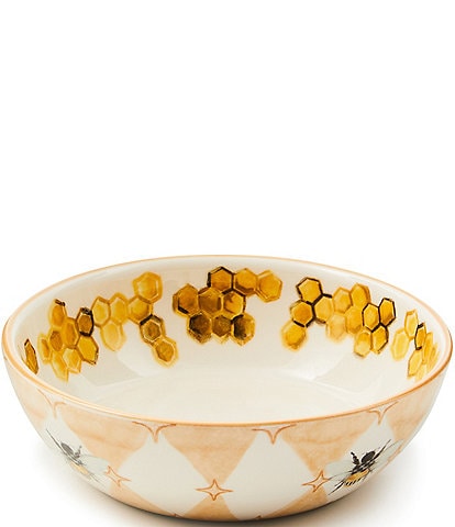 MacKenzie-Childs Queen Bee Stoneware Serving Bowl