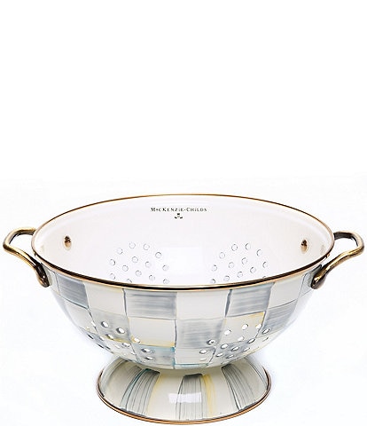 MacKenzie-Childs Check Enamel Colander