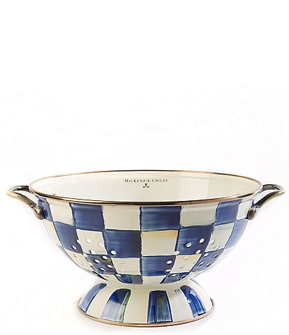 MacKenzie-Childs Check Enamel Colander