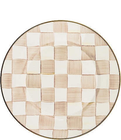 MacKenzie-Childs Check Enamel Dinner Plate
