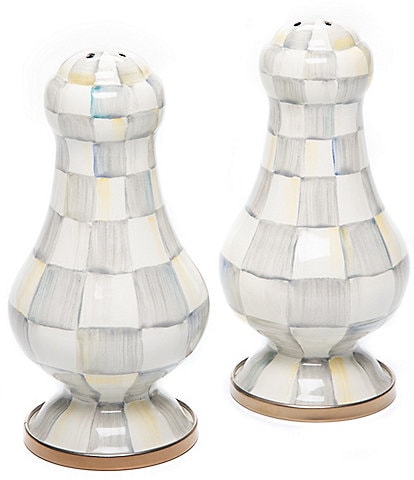 MacKenzie-Childs Check Enamel Large Salt & Pepper Shaker Set