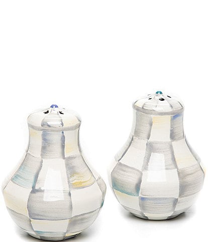 MacKenzie-Childs Check Enamel Salt & Pepper Shaker Set