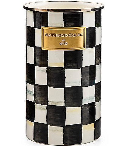 MacKenzie-Childs Check Enamel Utensil Holder