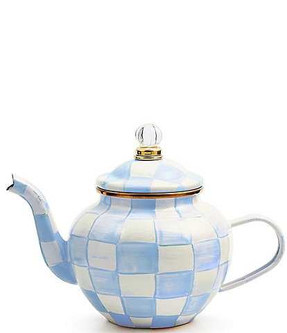 MacKenzie-Childs Check 4 Cup Teapot