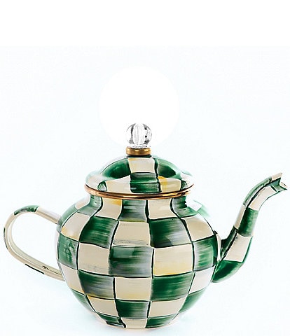 MacKenzie-Childs Check 4 Cup Teapot