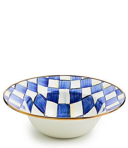 MacKenzie-Childs Check Enamel 12" Serving Bowl