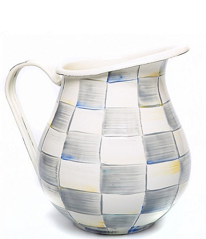 MacKenzie-Childs Check Enamel Pitcher