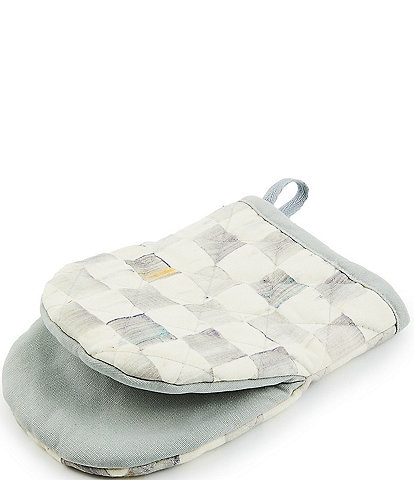 MacKenzie-Childs Sterling Check® Mini Oven Mitt