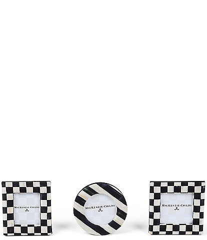 MacKenzie-Childs Textile Fabric Frames, Set of 3