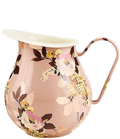 MacKenzie-Childs Wild Rose Enamel Pitcher