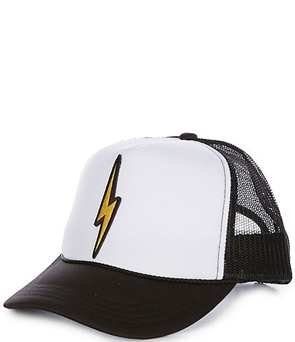 Madley Girls Lightning Bolt Patch Trucker Hat