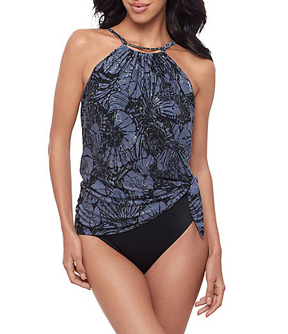 Magicsuit Shell Beach Parker High Neck Underwire One Piece Swimsuit