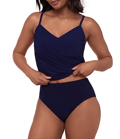 Magicsuit Solid Alex Underwire Tankini Swimsuit Top & Solid Jersey High Waist Swim Bottom