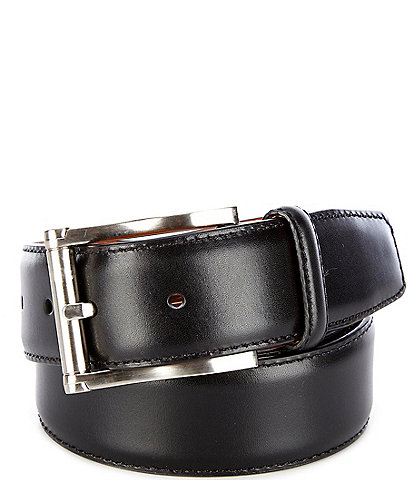Magnanni Men's Carbon Leather Belt
