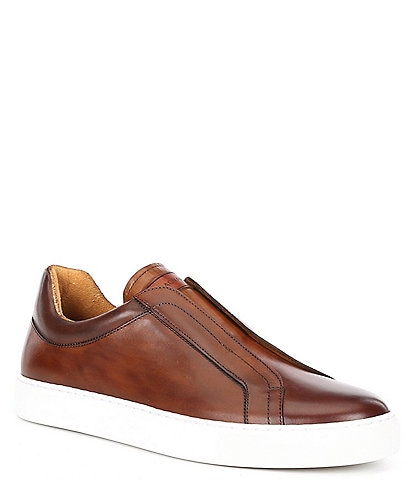Magnanni Men's Fiore Leather Slip-On Sneakers