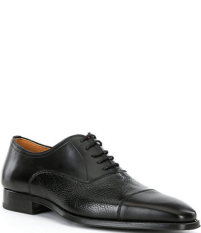 Magnanni Men's Toro Cap Toe Leather Oxfords