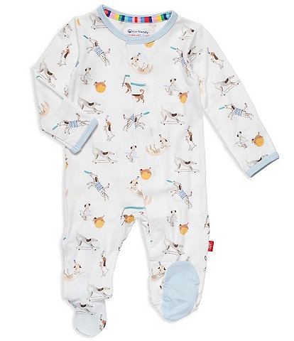 Magnetic Me Baby Boys Preemie-9 Months Long Sleeve Howlarious Printed Footie Coverall