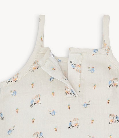 Magnetic Me® Baby Girls Newborn-9 Month Penguin Printed Gauze Tank Top & Bloomer Set