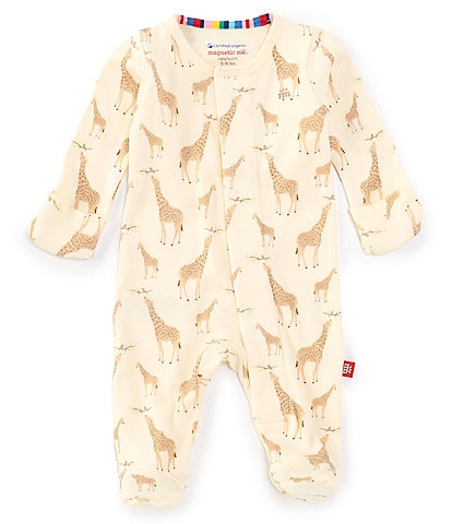 Magnetic Me Baby Newborn-9 Months Long-Sleeve Giraffe Printed Footie Coverall