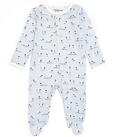 Magnetic Me Baby Preemie-9 Months Long-Sleeve Baa Baa Baby Footed Coverall