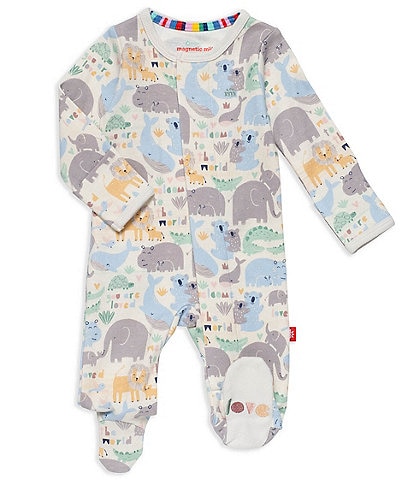 Magnetic Me Baby Preemie-9 Months Long Sleeve Little Lovin Footed Coverall