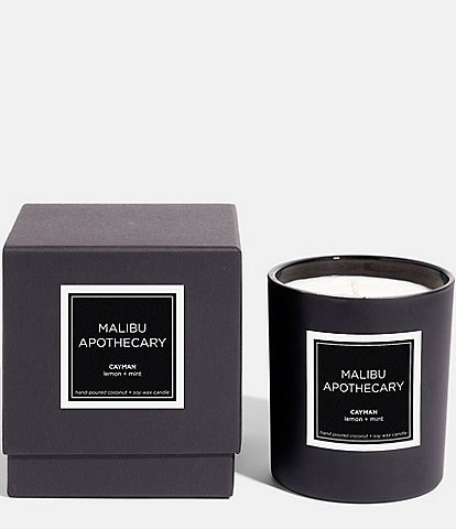 Malibu Apothecary Cayman Matte Black Candle, 8-oz.