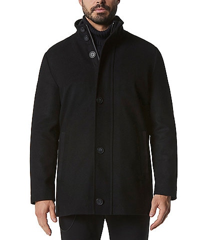 Marc New York Men's Signature Dorsey Zip-Front Wool Car Coat