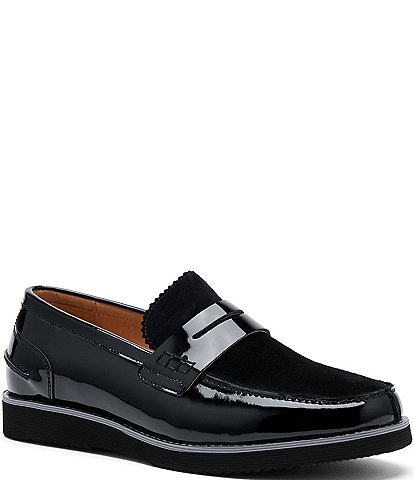 Marc Nolan Men's Abe Patent Leather Penny Loafers