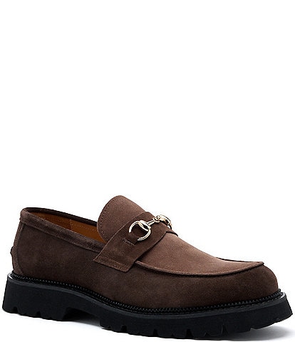 Marc Nolan Men's Blake Suede Bit Lug Loafers
