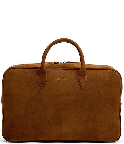 Marc Nolan Men's Suede Briefcase Duffle Bag