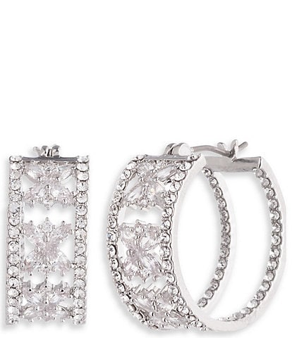 Marchesa Crystal Hoop Earrings