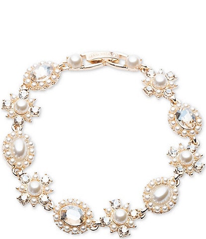Marchesa Pearl Flex Crystal Line Bracelet