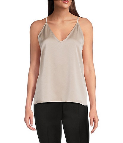 Marella Carso V-Neck Camisole Satin Top