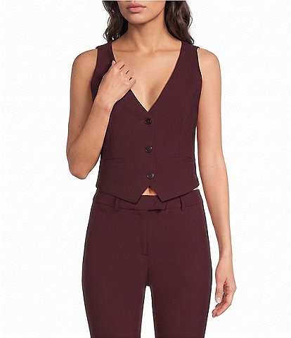 Marella Mllbosso Virgin Wool Bi-Stretch Vest