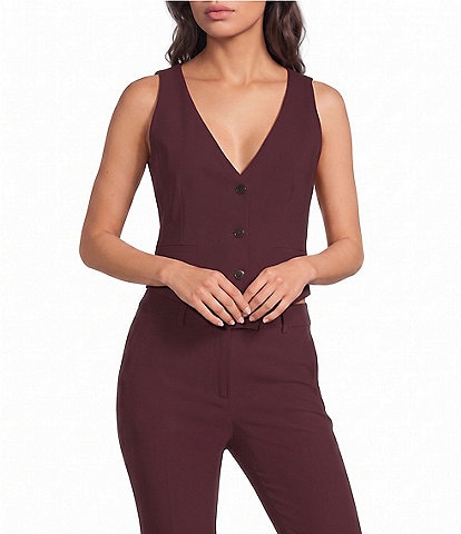 Marella Mllbosso Virgin Wool Bi-Stretch Vest