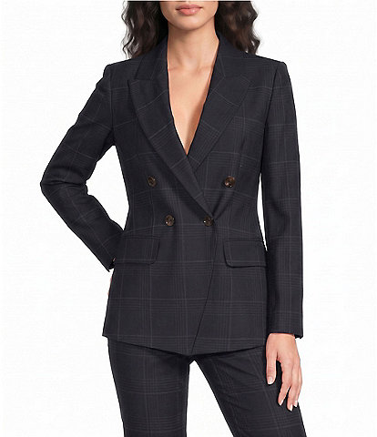 Marella Mllefedra Double Breasted Check Blazer