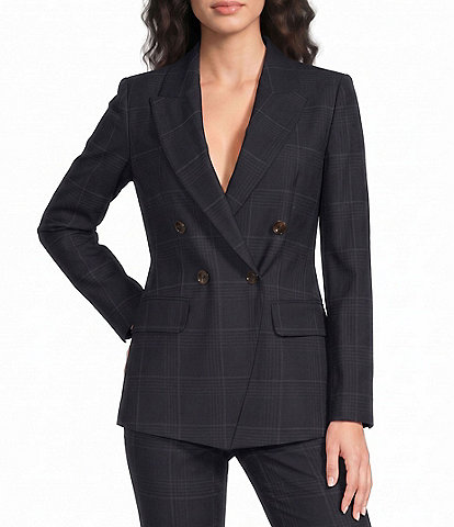 Marella Mllefedra Double Breasted Check Blazer