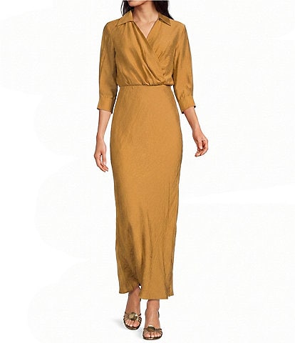 Marella Mllmagenta Long Sleeve A-Line Maxi Dress