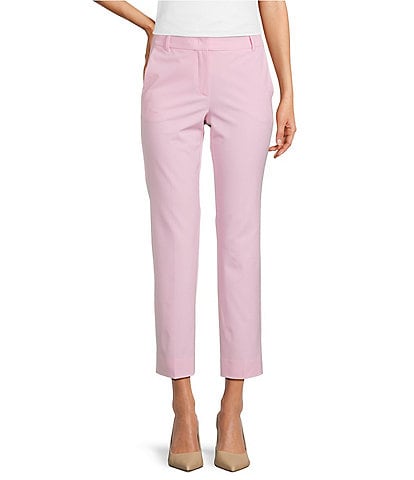 Marella Nicosia Stretch Microfiber Canvas Slim-Leg Pants