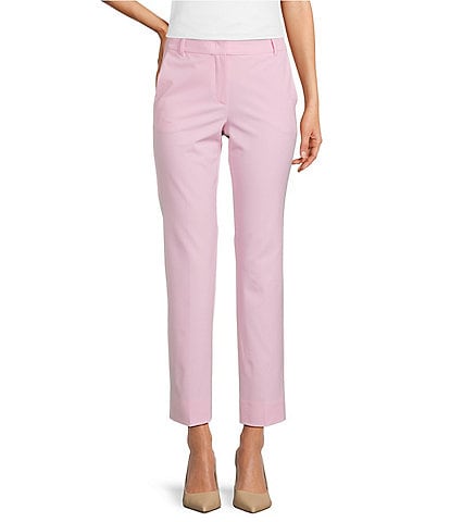 Marella Nicosia Stretch Microfiber Canvas Slim-Leg Pants