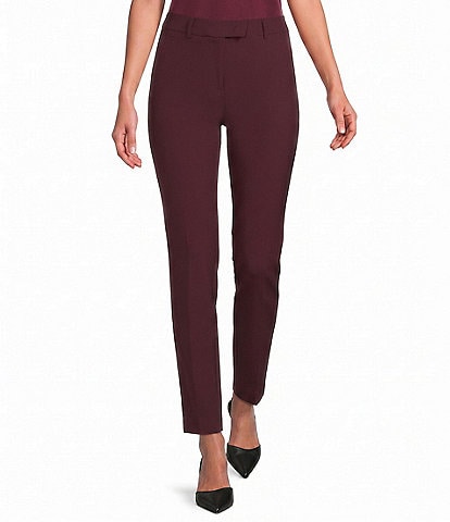 Marella Whisky Stretch Virgin Wool Cigarette Trouser Pants