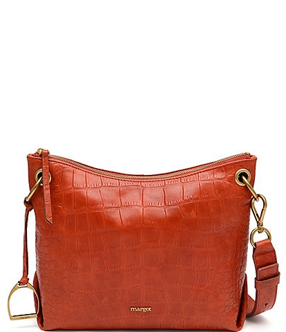Lauren Ralph Lauren Embossed Leather Medium Adair Crossbody Bag | Dillard's