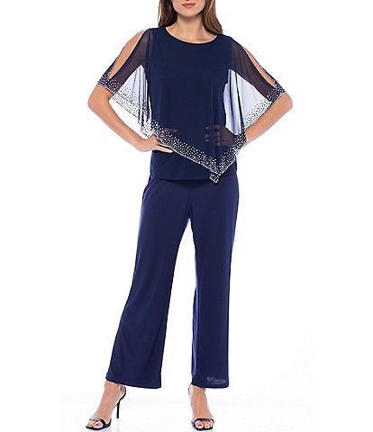 Royal Blue Peaked Lapel Mother Of The Reception Pantsuit For Bride With  Beaded Long Sleeves Elegant Plus Size Jumpsuit For Wedding Guests Style  264p From Jiekk, $119.4