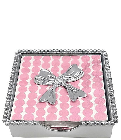 Mariposa BOWtique Collection Bow Beaded Napkin Box Set
