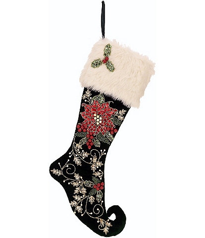 Bauble Stockings 12 Days of Christmas 12-Piece Needlepoint Stocking Set